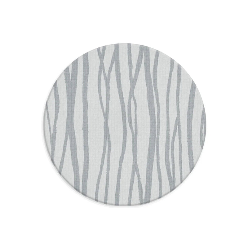 Little Wiwa Play Mat Silver Tide Cirkular Diameter 200cm Kids Play Rug Room Decor