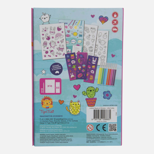 Tiger Tribe Stacks of Stickers Little Cuties Art and craft for kids 5yrs+