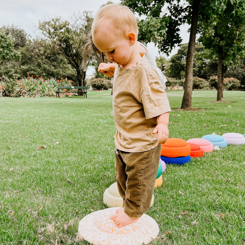 Stapelstein Stepping Stones Petal Pink Gold Balancing UFO Board Easter Limited Edition Developmental Toys for Toddlers Gifts Idea 12m+