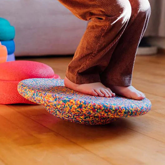 Stapelstein Stepping Stones Rainbow Confetti Balancing UFO Board Developmental Toys for Toddlers Gifts Idea 12m+