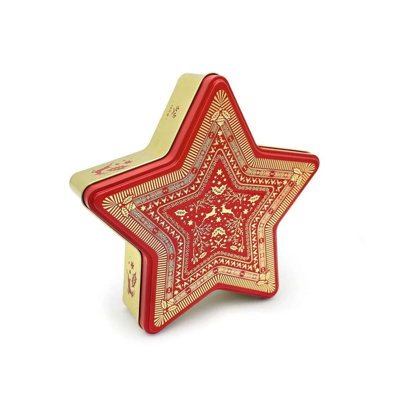 VPC Luxury Festive Star Butter Shortbread Biscuit Tin 180g Christmas Range