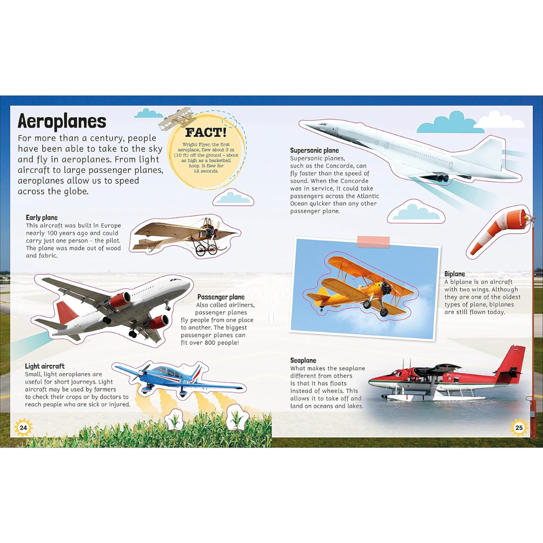 Sticker Encyclopedia Things That Go with 600 Stickers (Paperback) by D ...