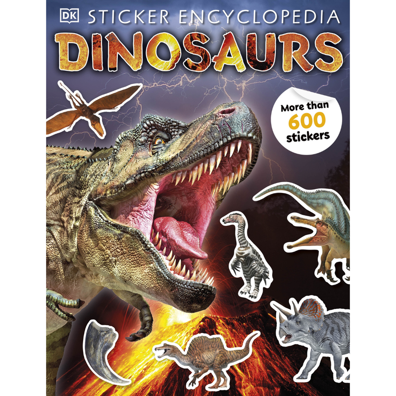 Encyclopedia Dinosaur Sticker Activity Book with 600 Stickers (Paperback) by Dorling Kindersley Travel Toys