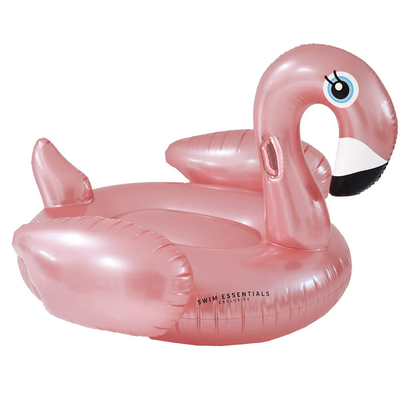 Swim Essentials Inflatable Ride On Pool Ring Rose Gold Flamingo 150cm Outdoor Activities for 6yrs+
