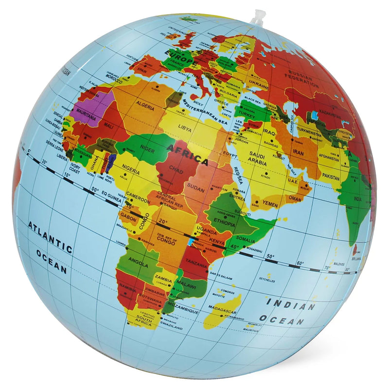 Tiger Tribe Inflatable World Globe Countries and Cities 50cm Early Science STEM Toys 4yrs+