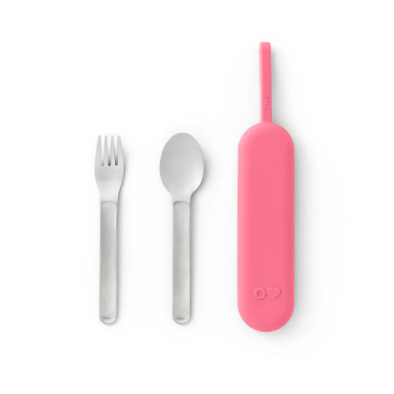 Omie OmieBox UP Pod and Utensil Set Compatible with both OmieBox Original and Up 3 Colours in design Kids Lunch Time  Best Seller 9yrs+
