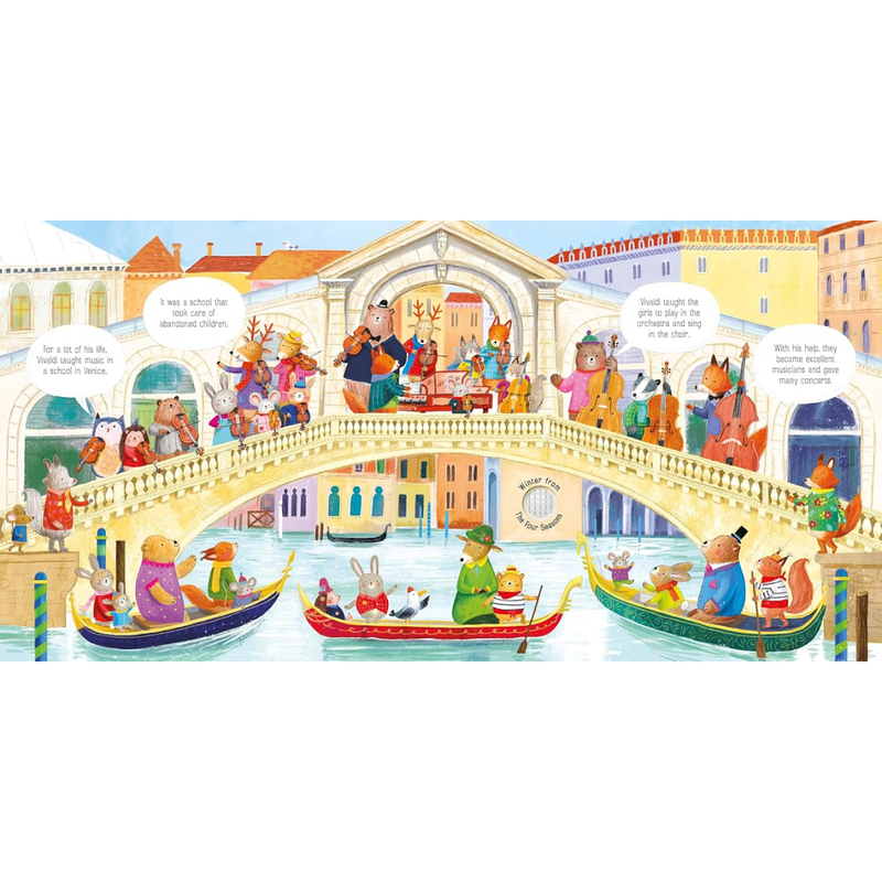 The Animal Orchestra Plays Vivaldi Sound Book Interactive Book (Board Book) Kids Picture Book