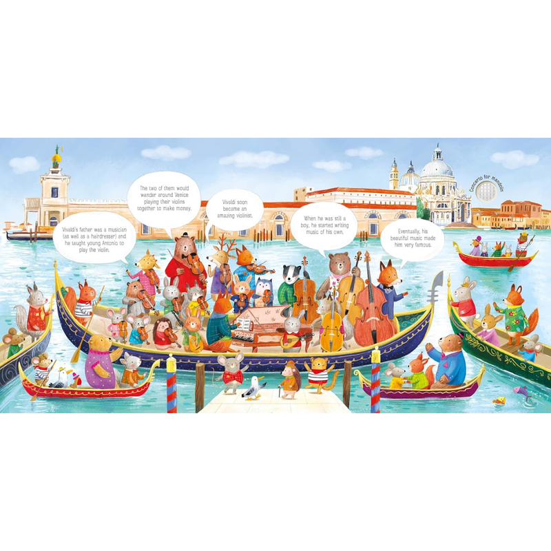The Animal Orchestra Plays Vivaldi Sound Book Interactive Book (Board Book) Kids Picture Book
