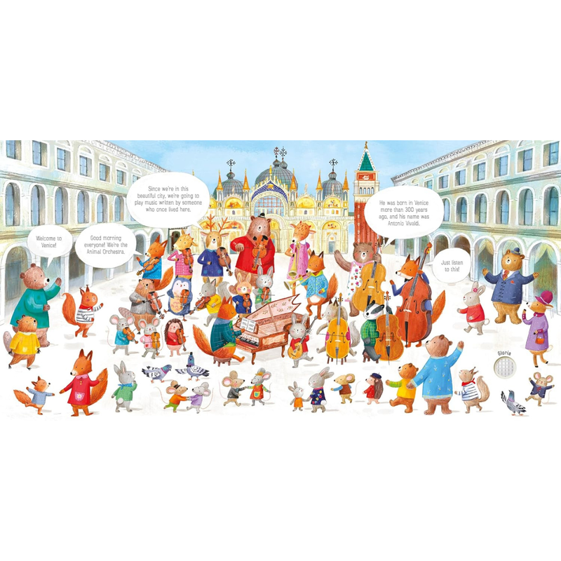 The Animal Orchestra Plays Vivaldi Sound Book Interactive Book (Board Book) Kids Picture Book