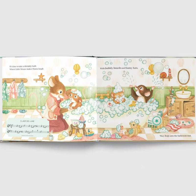 The Bedtime Music Book (Hardcover) By Jennifer Eckford and Amy Adele Musical Gifting Kids Book 2yrs+