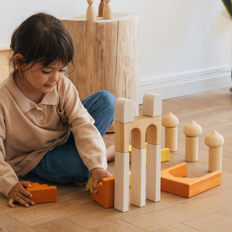 Wooden Castle Building Block 23pcs by Avdar Toys Wooden Toys Building Blocks STEM Toys Gifting Idea for 3yrs+