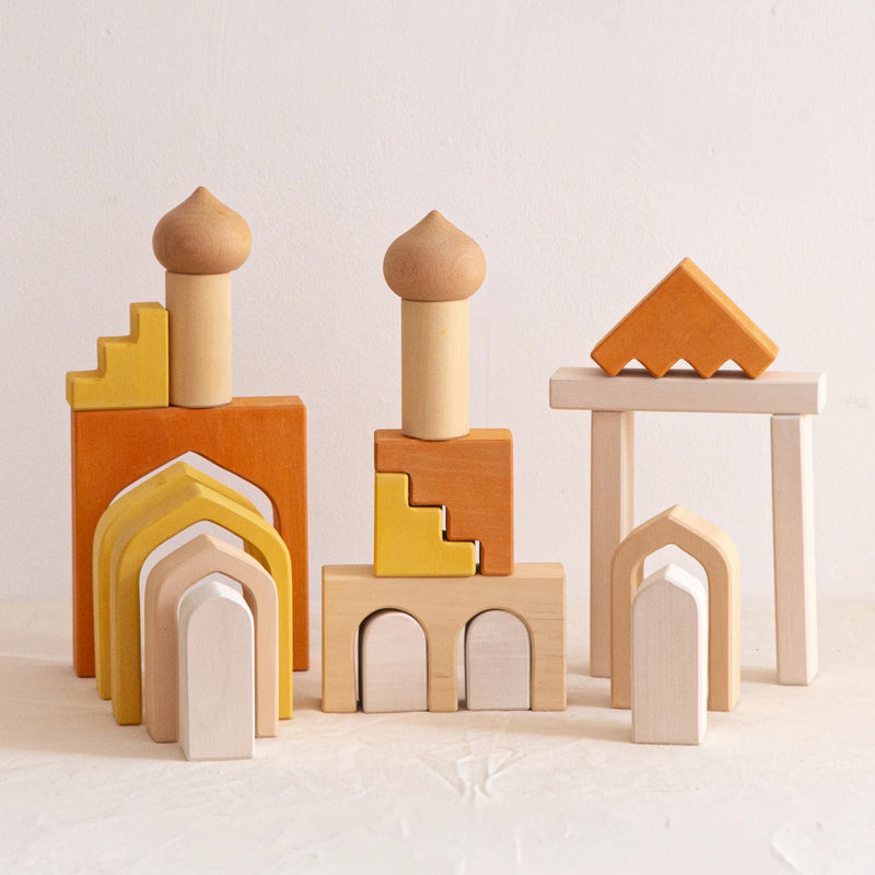 Wooden Castle Building Block 23pcs by Avdar Toys Wooden Toys Building Blocks STEM Toys Gifting Idea for 3yrs+