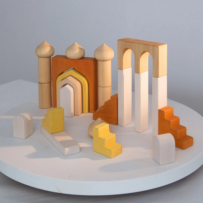 Wooden Castle Building Block 23pcs by Avdar Toys Wooden Toys Building Blocks STEM Toys Gifting Idea for 3yrs+