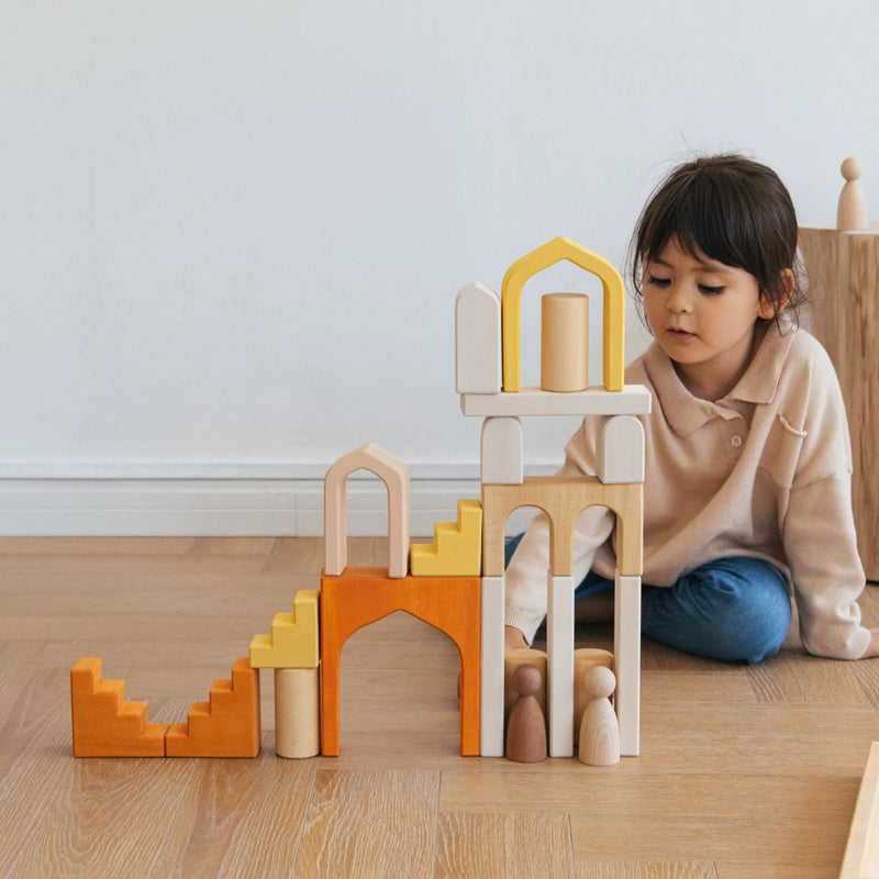 Wooden Castle Building Block 23pcs by Avdar Toys Wooden Toys Building Blocks STEM Toys Gifting Idea for 3yrs+
