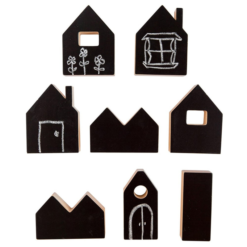 The Freckled Frog Create N' Play My Village 8pcs Wooden Set 12m+