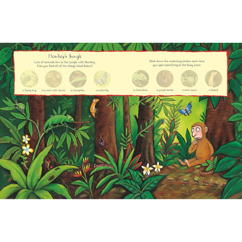 The Gruffalo and Friends Amazing Animals Sticker Activity Book with 250 Stickers (Paperback) By Julia Donaldson Travel Toys