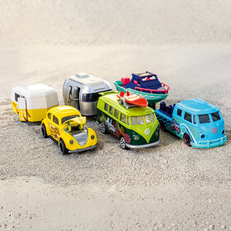 Majorette Volkswagen The Originals Trailer 1pc 4 Designs Metal Travel Toys Car Gift Idea for 3yrs+