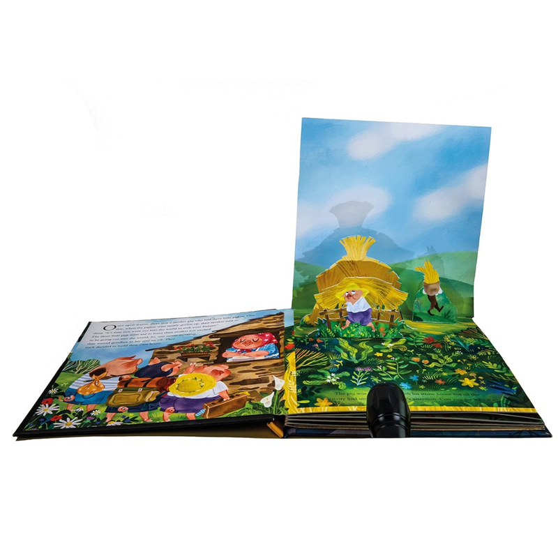 A Pop-Up Shadow Story Three little pigs (Hardcover) by Eve Robertson The Classic Children Story Book