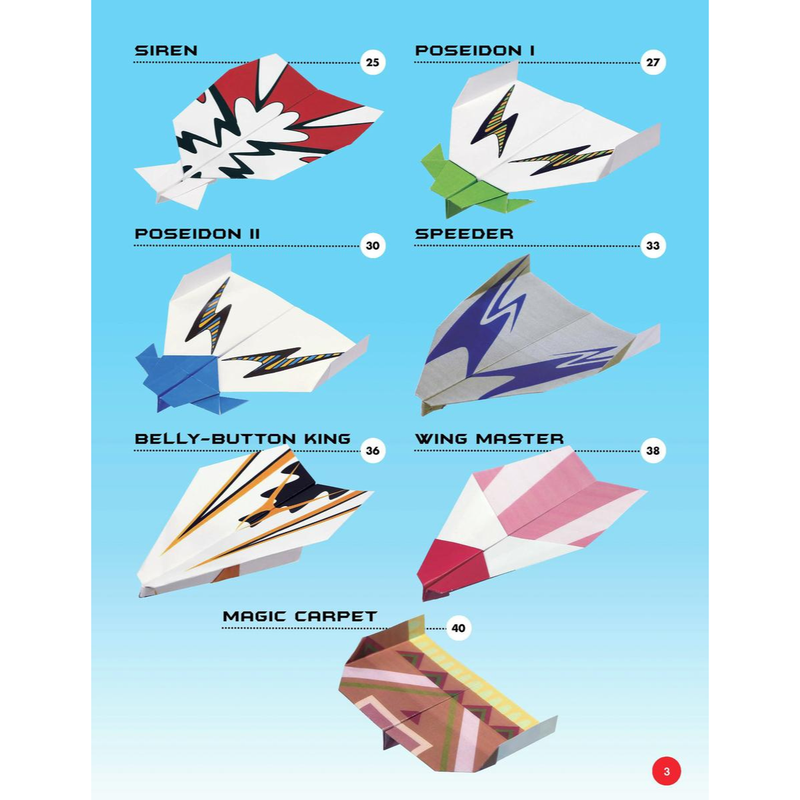 Ultra Long Flight Paper Airplanes with 32 Paper Planes (Paperback) by Takuo Toda Kids Origami Activity Book Travel Toys