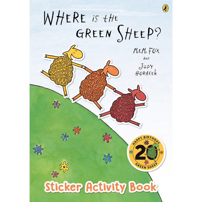 Where Is The Green Sheep Sticker Activity Interactive Kids Book (Paperback) Art and craft for kids 3yrs+
