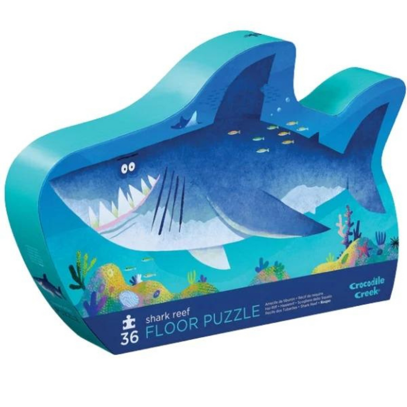 Crocodile Creek Classic Jigsaw Floor Puzzle 36pcs Shark Reef Ocean Toys Cognitive Developmental Toys for Toddlers Gift Idea Best Seller 3yrs+