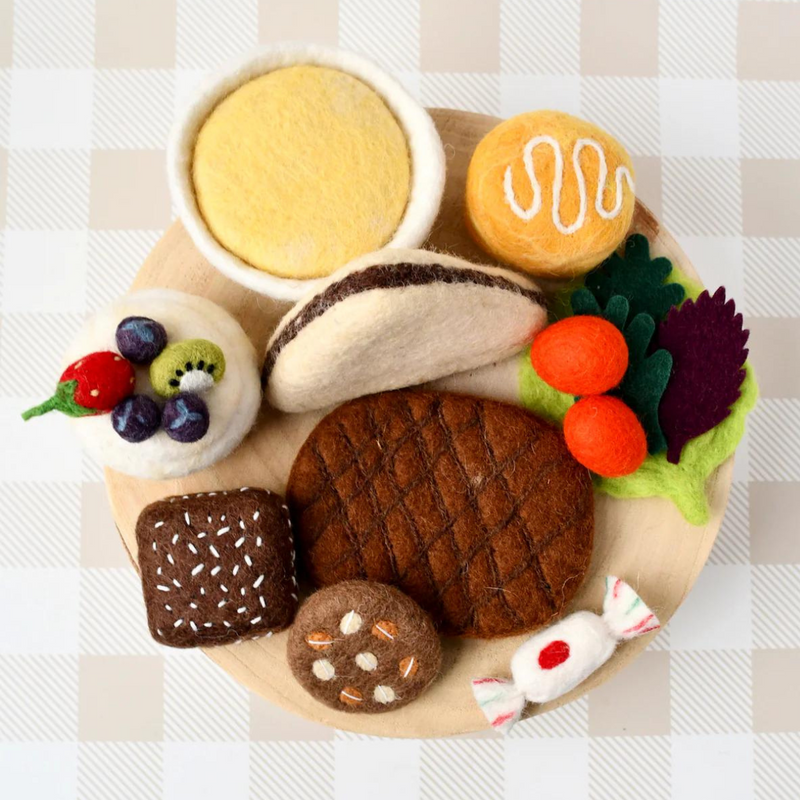 Felt Australian Play Food Set Pretend and Imaginative Play Kitchen Accessories 3yrs+