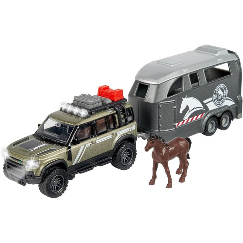 Majorette Land Rover Horse Carrier With Lights and Sound Toy Car 3yrs+