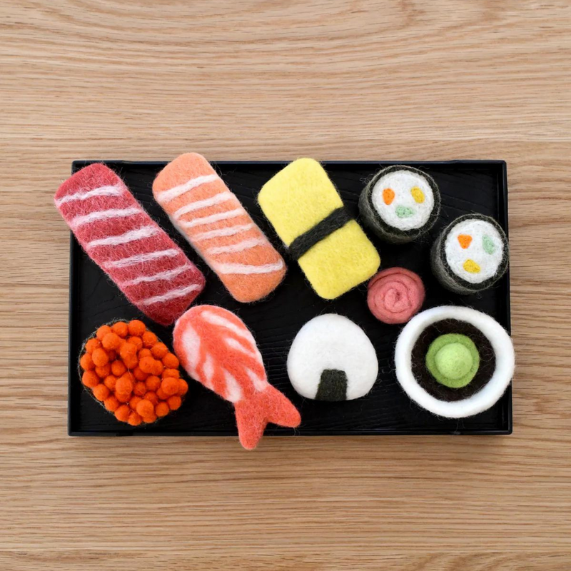 Tara Treasures Felt Sushi Set Pretend and Imaginative Play Toys 3yrs+