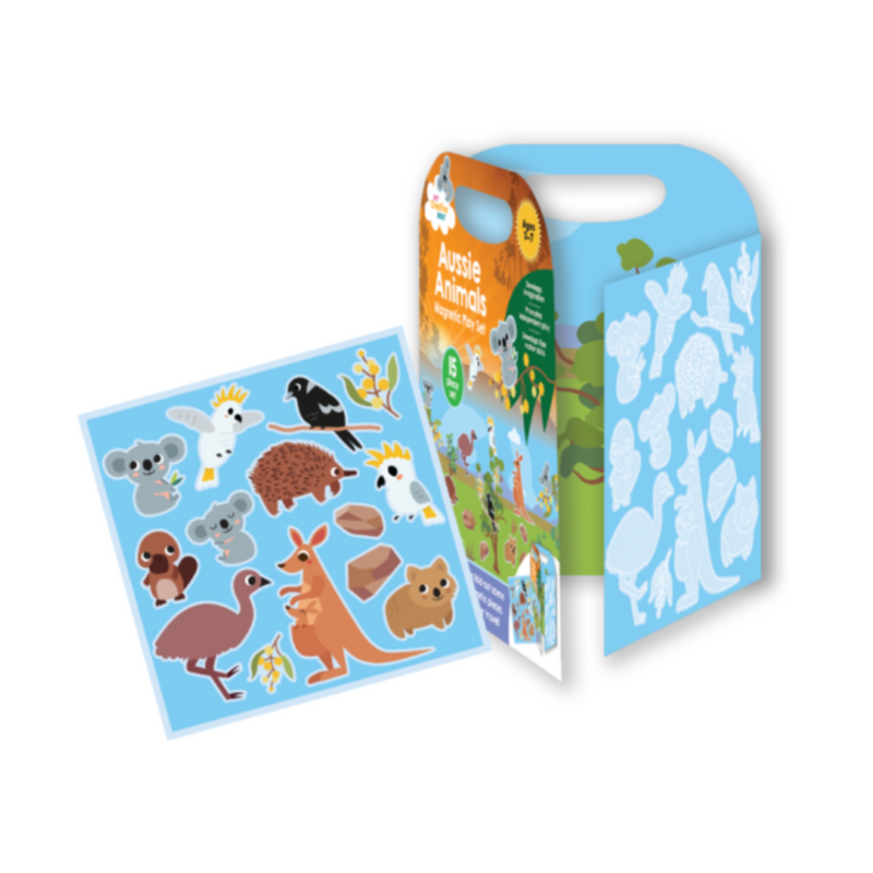 My Creative Box Aussie Animals Magnetic Play Set Australian Animals Art and craft for kids 3yrs+