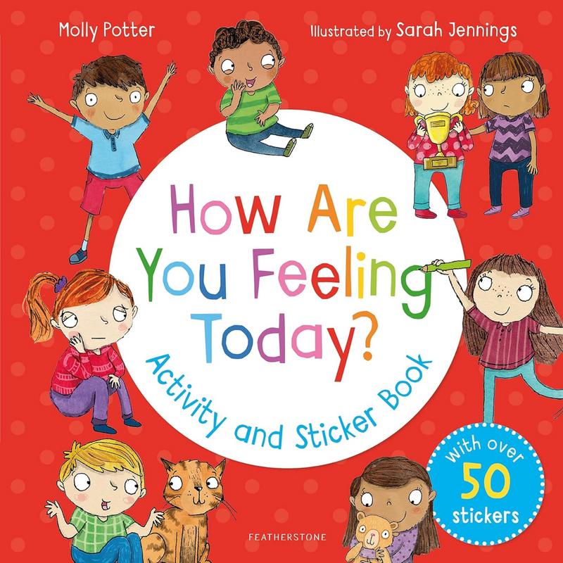 How Are You Feeling Today Activity and Sticker Book (Paperback) Interactive Kids Book Emotions Art and craft for kids 3yrs+