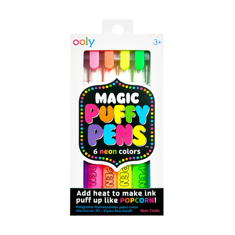 Ooly Magic Puffy Pens Stationary Art and craft for kids 3yrs+