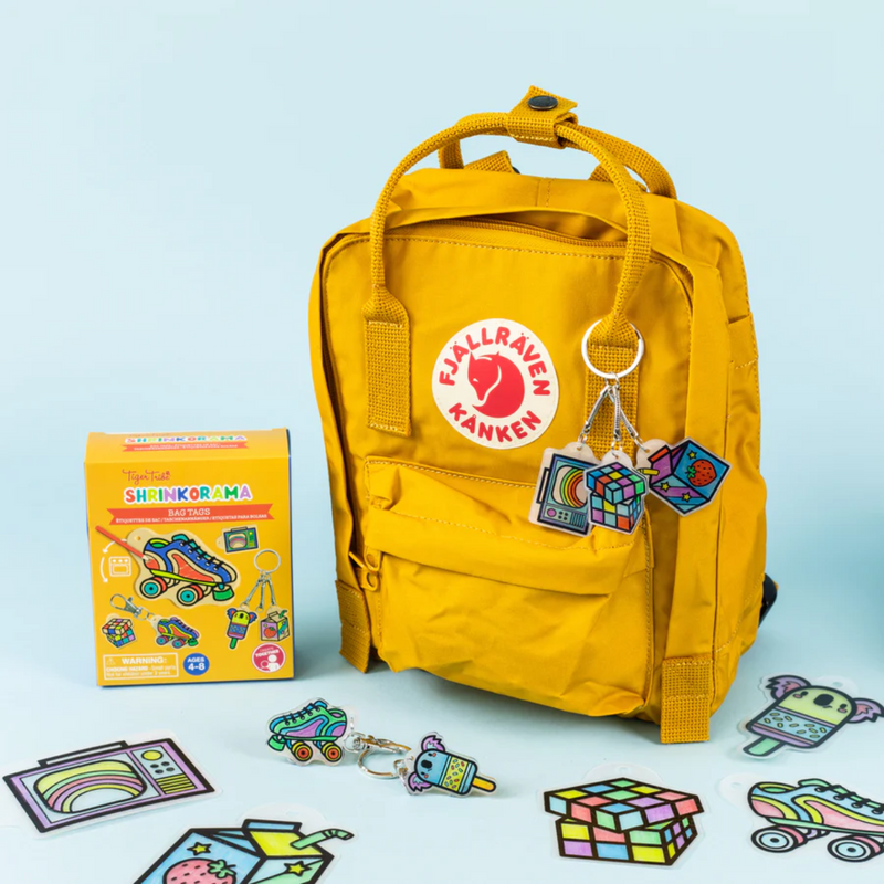 Tiger Tribe Shrinkorama Bag Tag Art and craft for kids 4yrs+