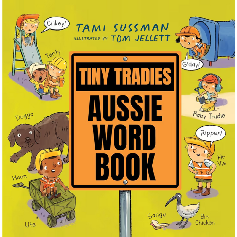 Tiny Tradies Aussie Word Book (Hardcover) Kids Picture Book Best Seller