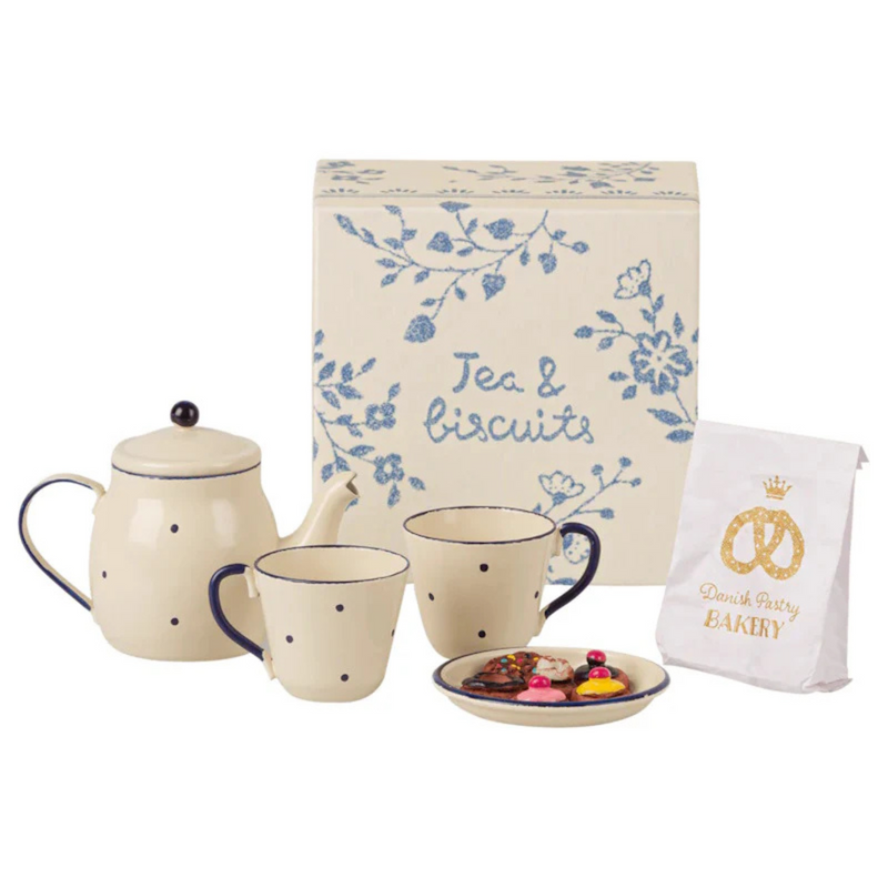 Maileg Miniature Tea and Biscuits Set 3yrs+
