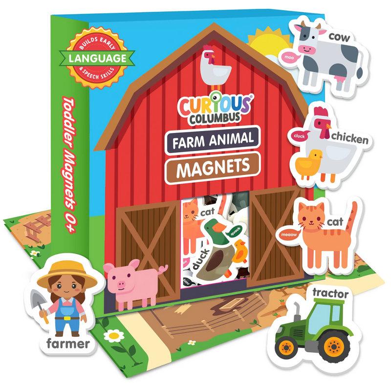 Curious Columbus Magnetic Farmyard Baby Toys Baby Gifts Idea 0m+
