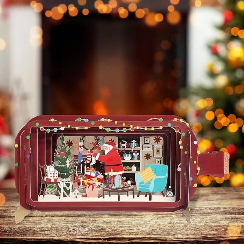 Christmas 3D Pop Up Greeting Card by Alljoy Design Christmas Card Christmas Collection