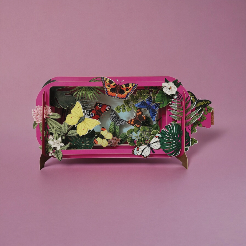 Butterflies 3D Pop Up Greeting Card by Alljoy Design Birthday card