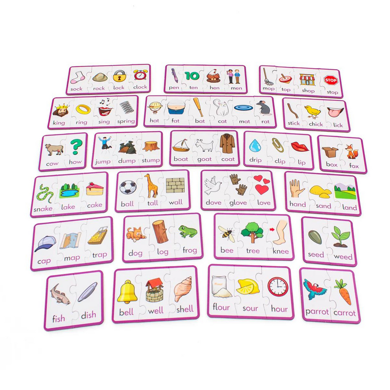 Rhyming Puzzles By Junior Learning Early Literacy Cognitive Language Phonics 4yrs+