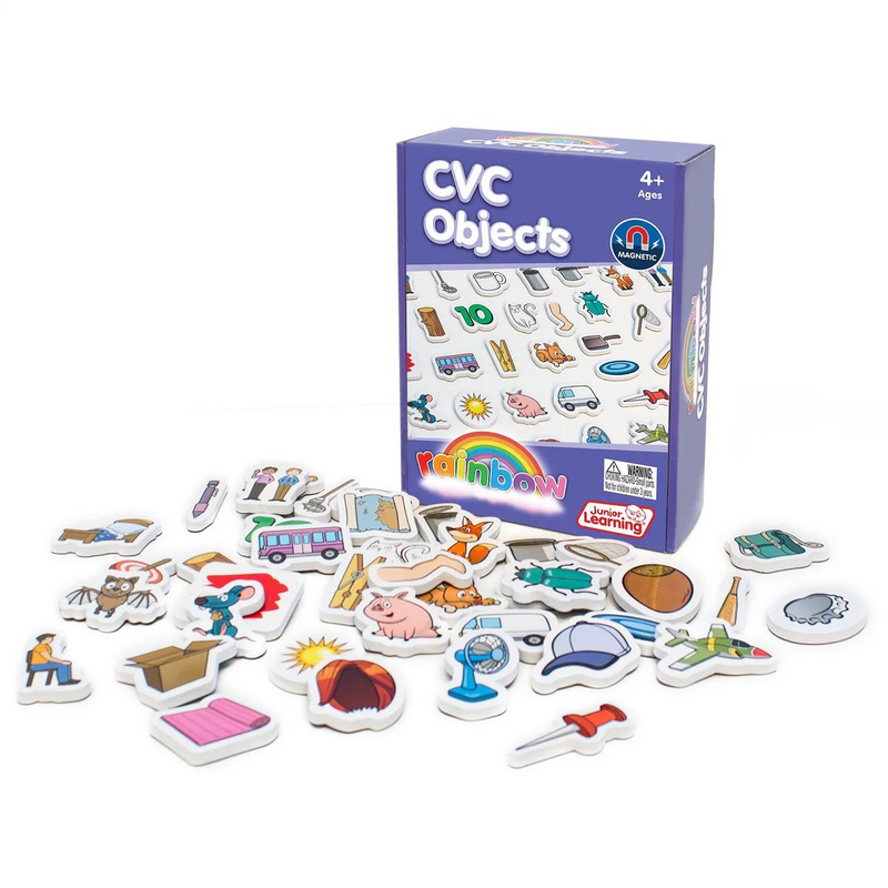 Rainbow CVC Objects By Junior Learning Early Literacy Phonics Cognitive Language 5yrs+