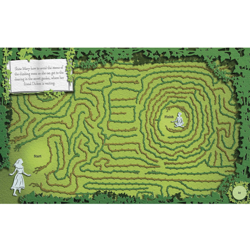 Lost in a Book A Library of Mazes (Hardcover) by Mark Walker About Exploring Classic Stories and Magical Adventures Kids Maze Activity Book
