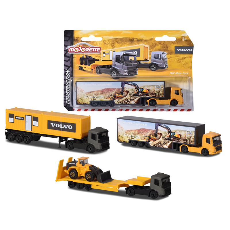 Majorette Volvo Transporter Vehicle 1pc 3 Designs Metal Travel Toys Car Gift Idea for 3yrs+