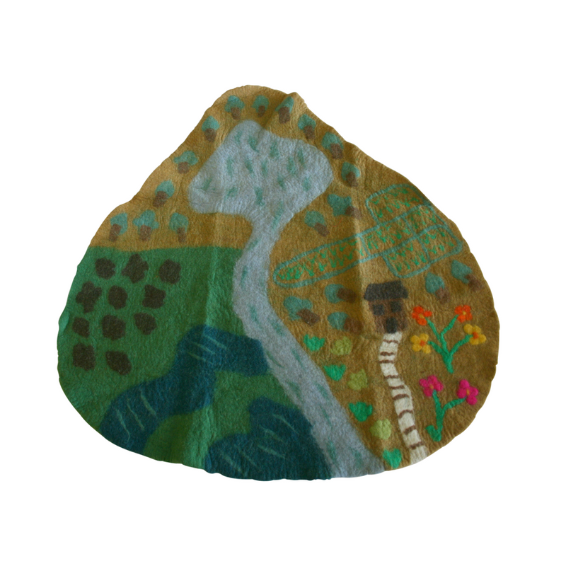 Papoose Large Felt Farm Play Mat Playscape 90cm Pretend & Imaginative Play Toys 3yrs+