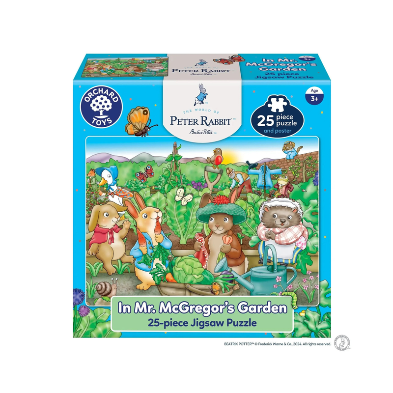 Orchard Toys Pater Rabbit In Mr McGregor’s Garden Jigsaw Puzzle 25pcs Cognitive Development Toys for 3yrs +
