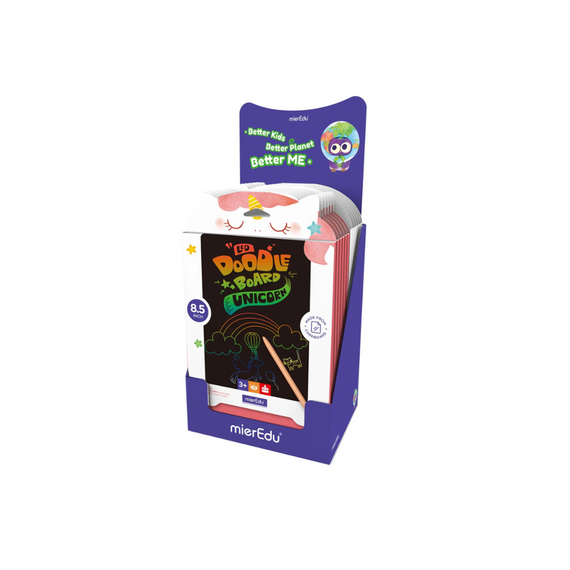 LCD Doodle Board Colorful Drawing Tablet Writing Pad by mierEdu Art and Craft for Kids 3yrs+