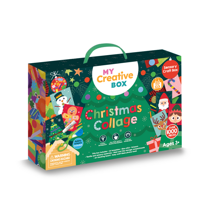 My Creative Box Christmas Collage Sensory Craft Box Art and craft for kids Best Seller Christmas Range 3yrs+