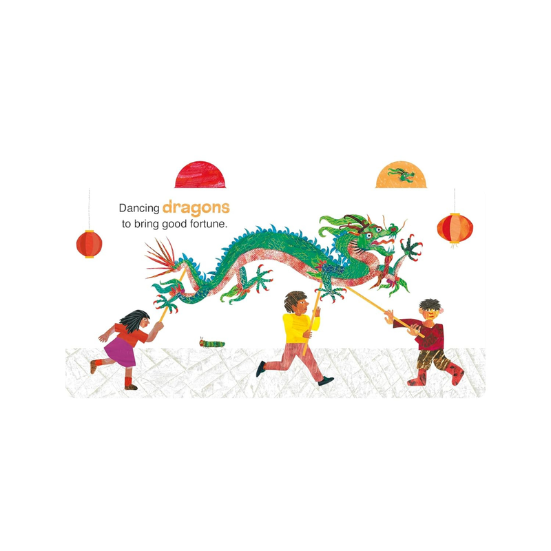 Lunar New Year With The Very Hungry Caterpillar (Board Book) by Eric Carles