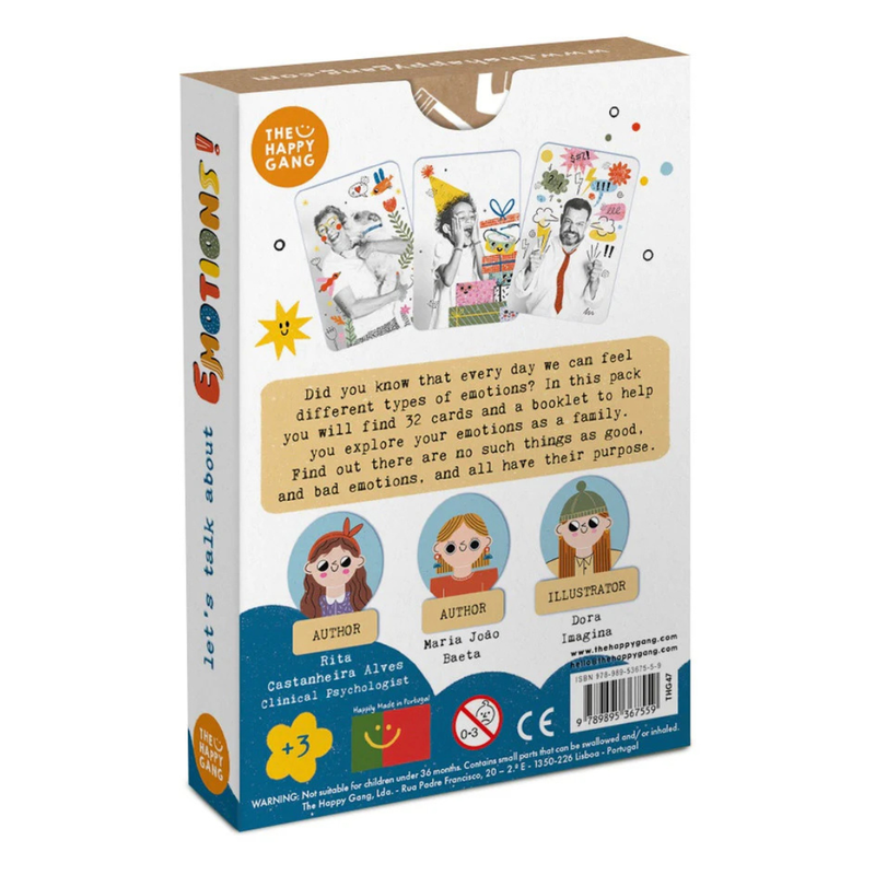 The Happy Gang Flashcards Let’s Talk About Emotions Social-Emotional Developmental Toys for 3yrs+
