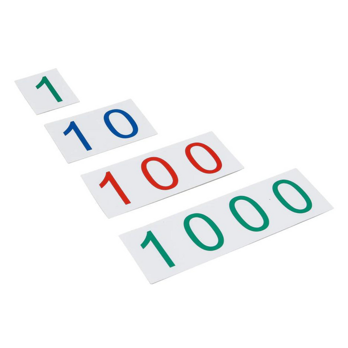 GAM Montessori Large Plastic Number Cards 1-1000