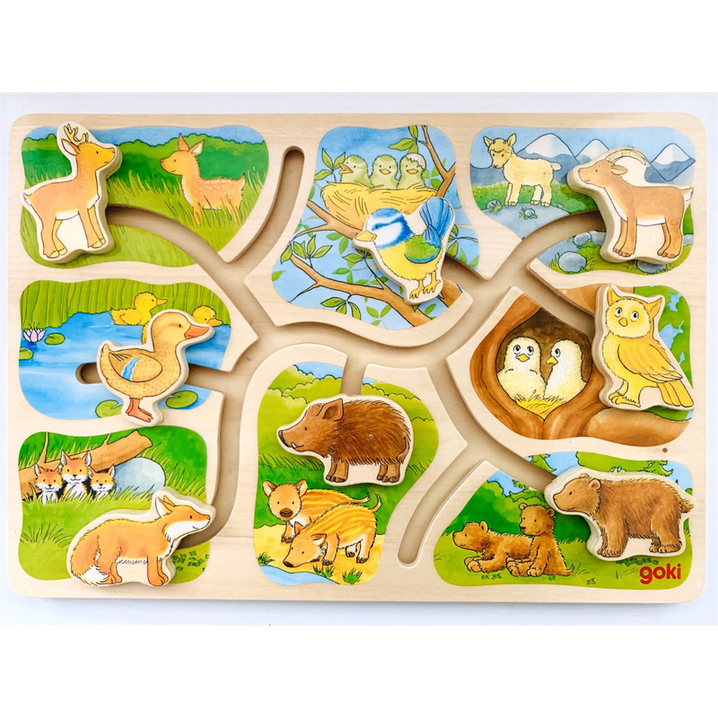 Goki Who Belongs to Who? Sliding Puzzle 3yrs+