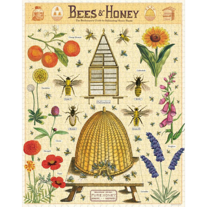 Cavallini 1000 Pc Puzzle – Bees & Honey (Clearance)